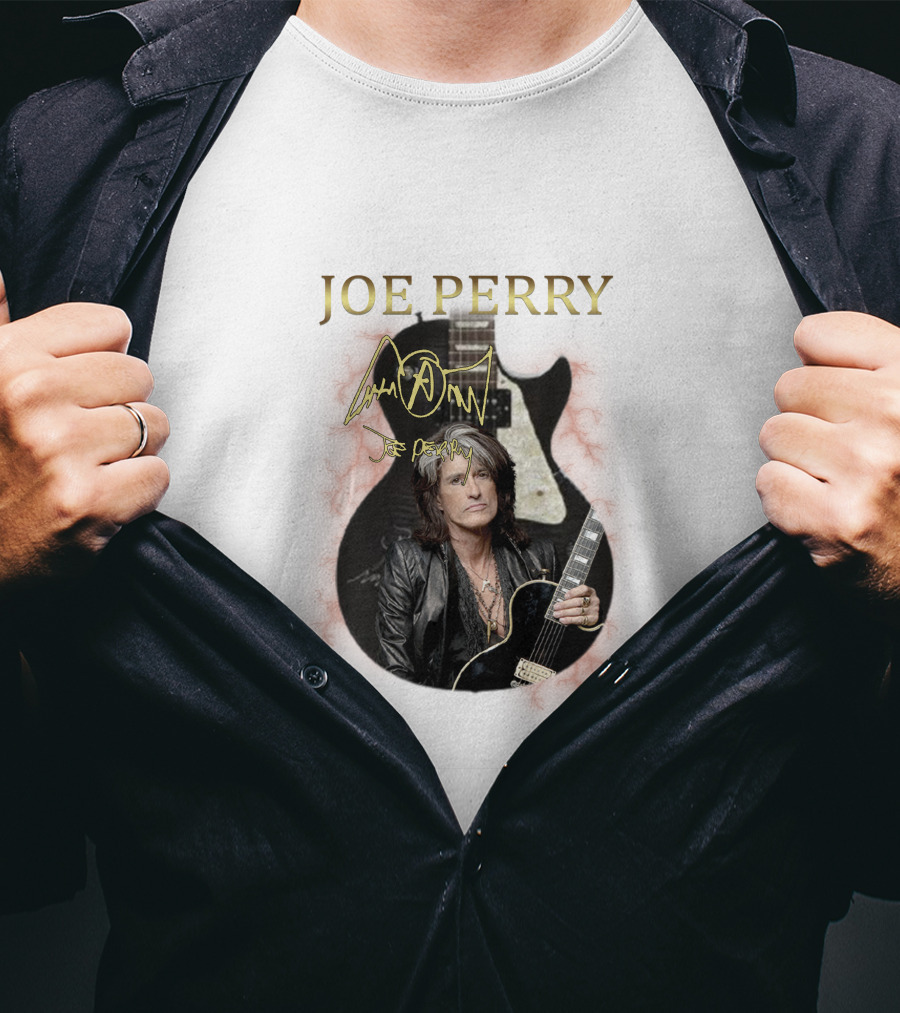 Joe Perry Aerosmith Signature Guitar Iconic T-Shirt