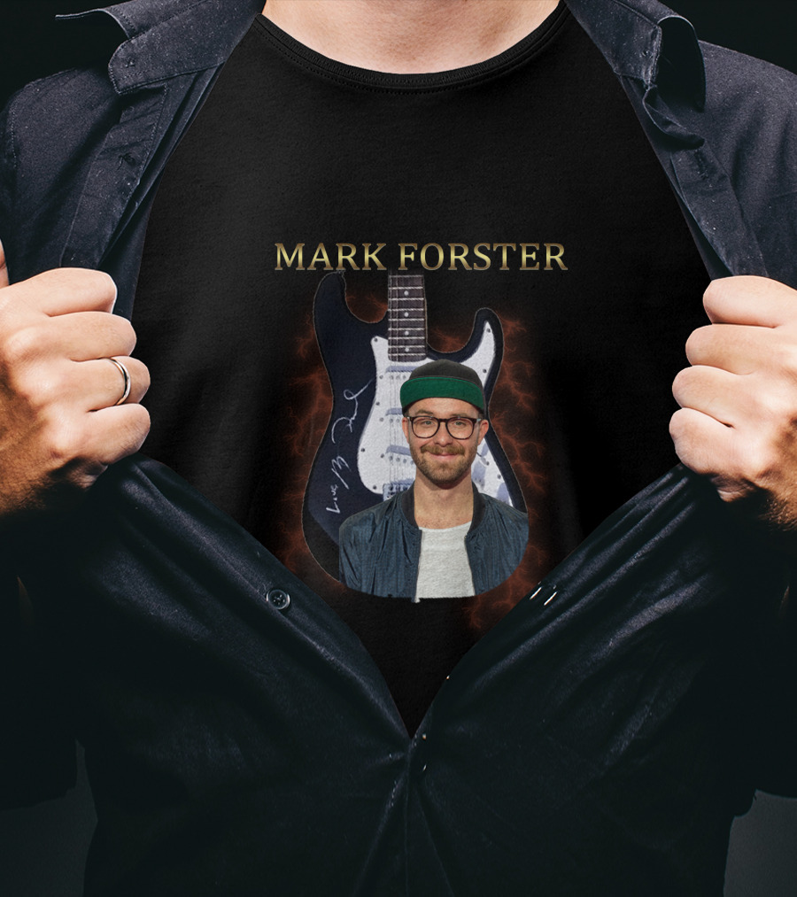 MARK FORSTER Signature Guitar With Lightning T-Shirt