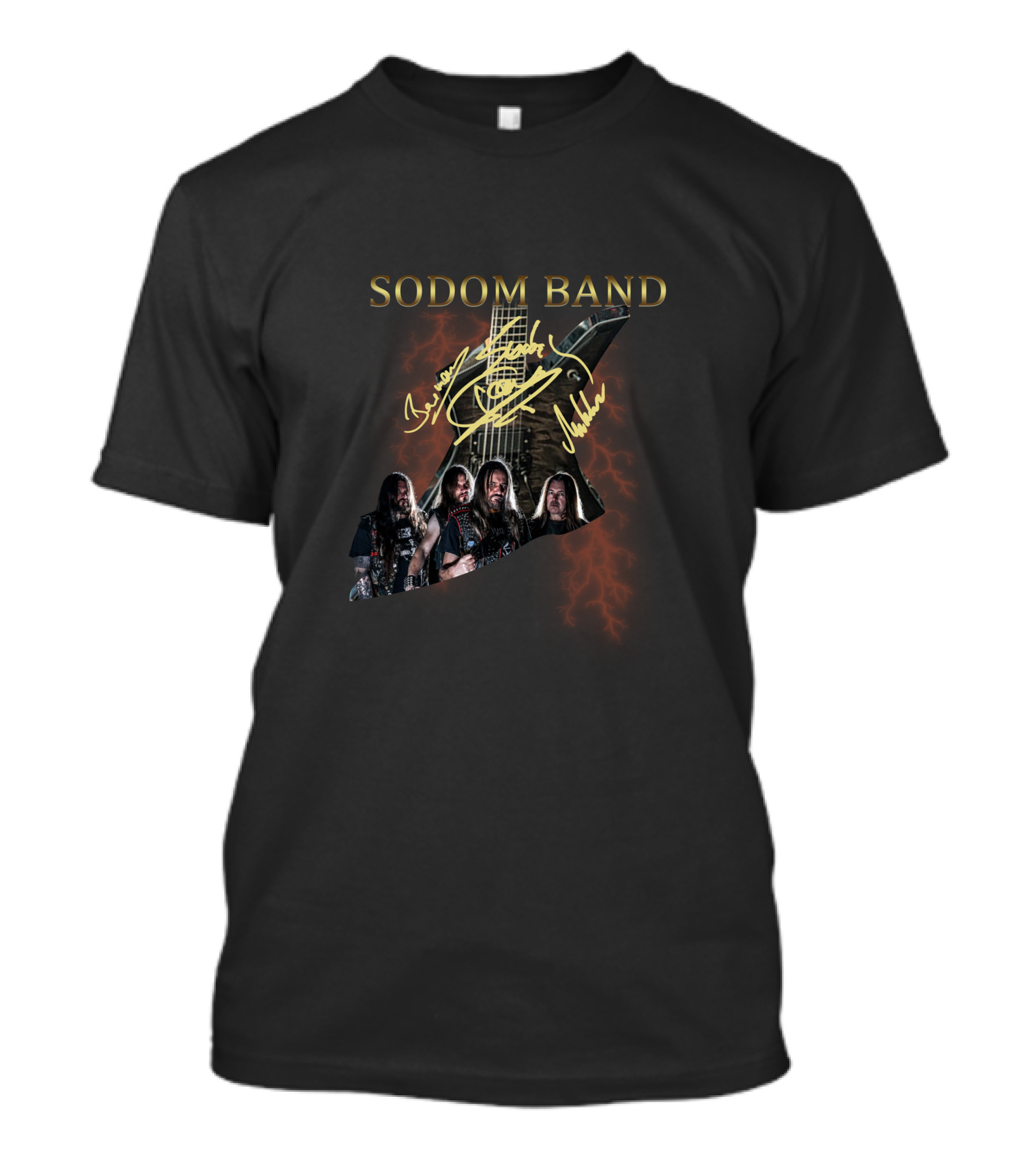 Sodom Band Guitar And Members T-Shirt