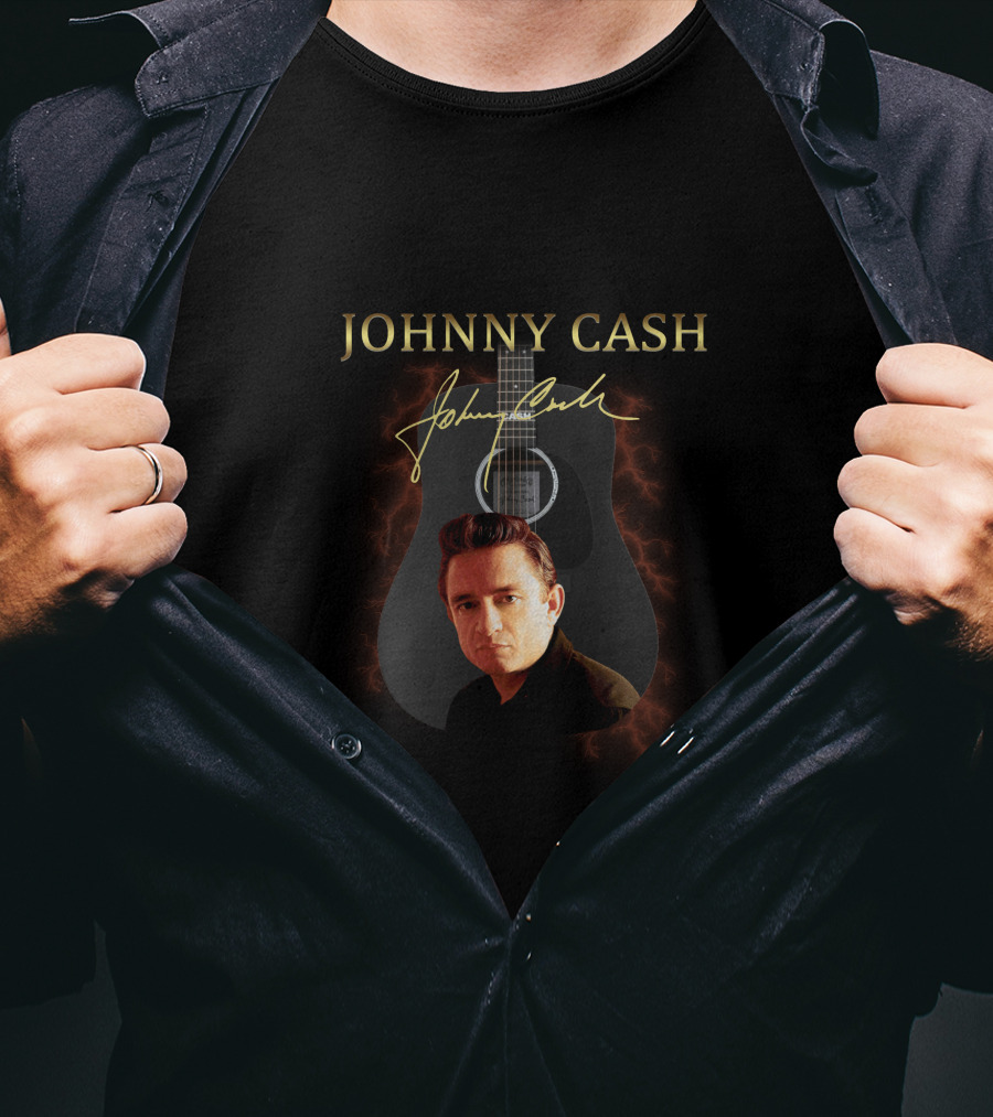 Johnny Cash Guitar T-Shirt