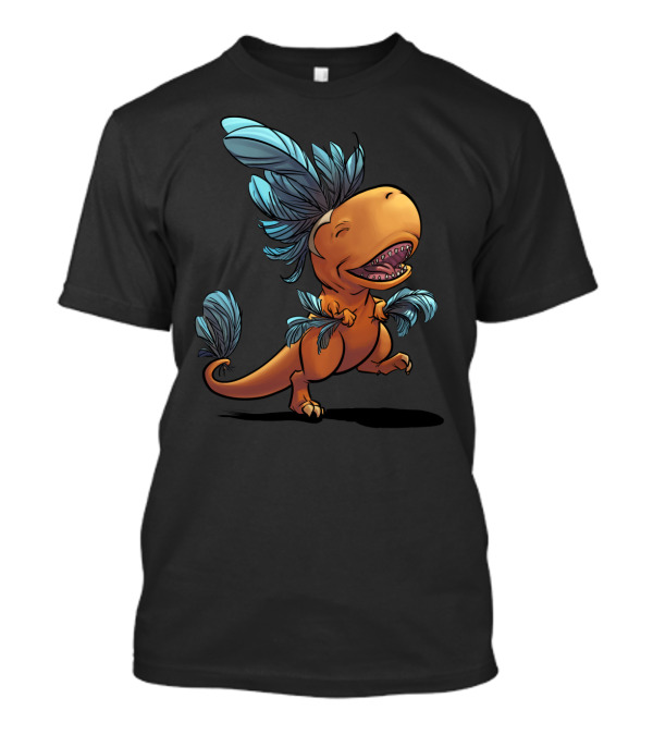 Feathered T Rex Dinosaur T-Shirt