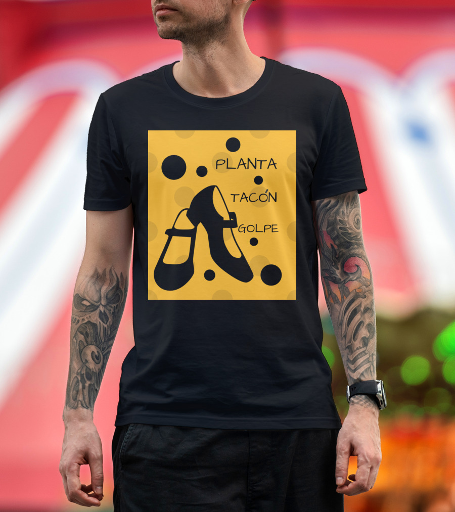 Planta Tacón Golpe Mary Jane Shoes Dance T-Shirt