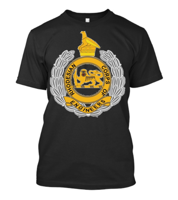 The Title Could Be: Rhodesian Corps Of Engineers Emblem Featuring Lion And Zimbabwe Bird Crest T-Shirt