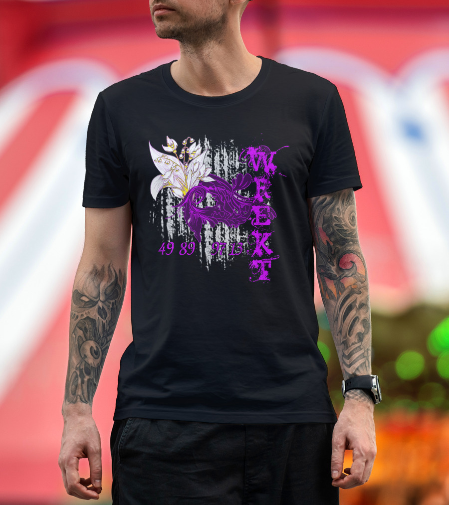 Wrekt Set Floral 49 89 97 13 Lily T-Shirt