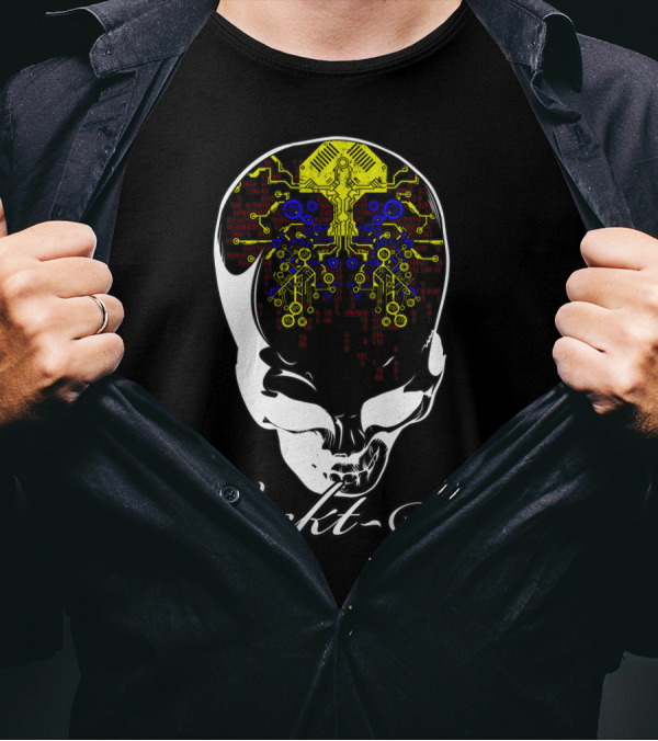 Wrekt Set Technically Thinking Skull Circuitry T-Shirt