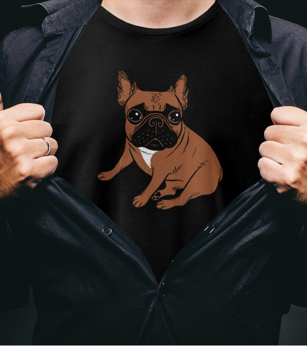 Red Fawn Frenchie Bulldog T-Shirt