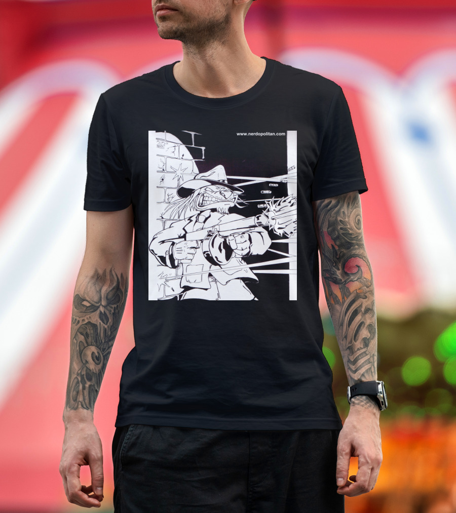 French Poodle from Hell Gangster Illustration Nerdopolitan Comic T-Shirt