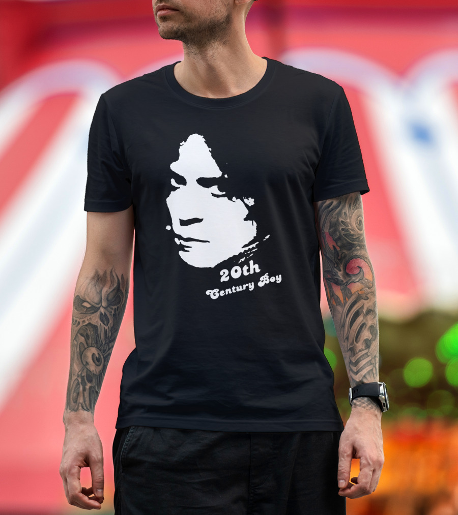 Marc Bolan 20th Century Boy Tribute Glam 70s Rock T-Shirt
