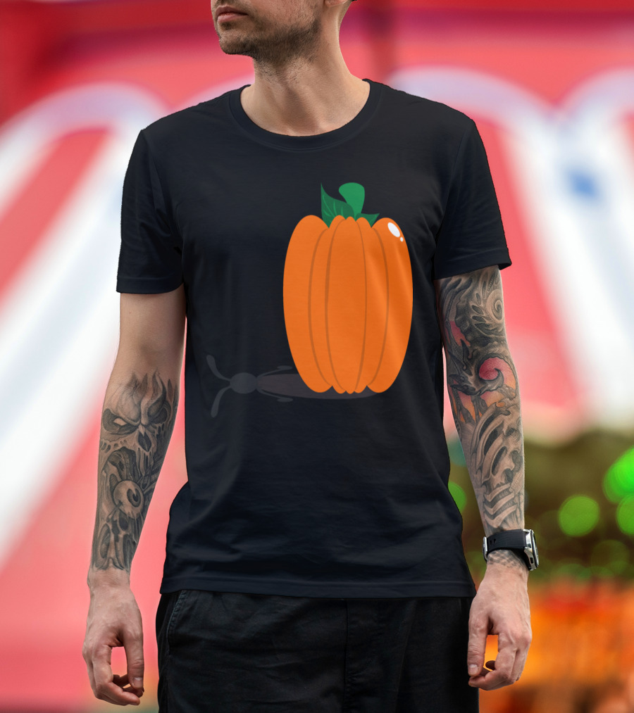 Rabbit Pumpkin Silhouette in Orange Harvest T-Shirt