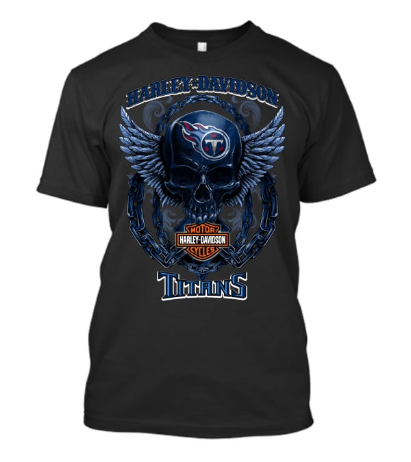 Harley Davidson Motor Cycles Tennessee Titans T-Shirt