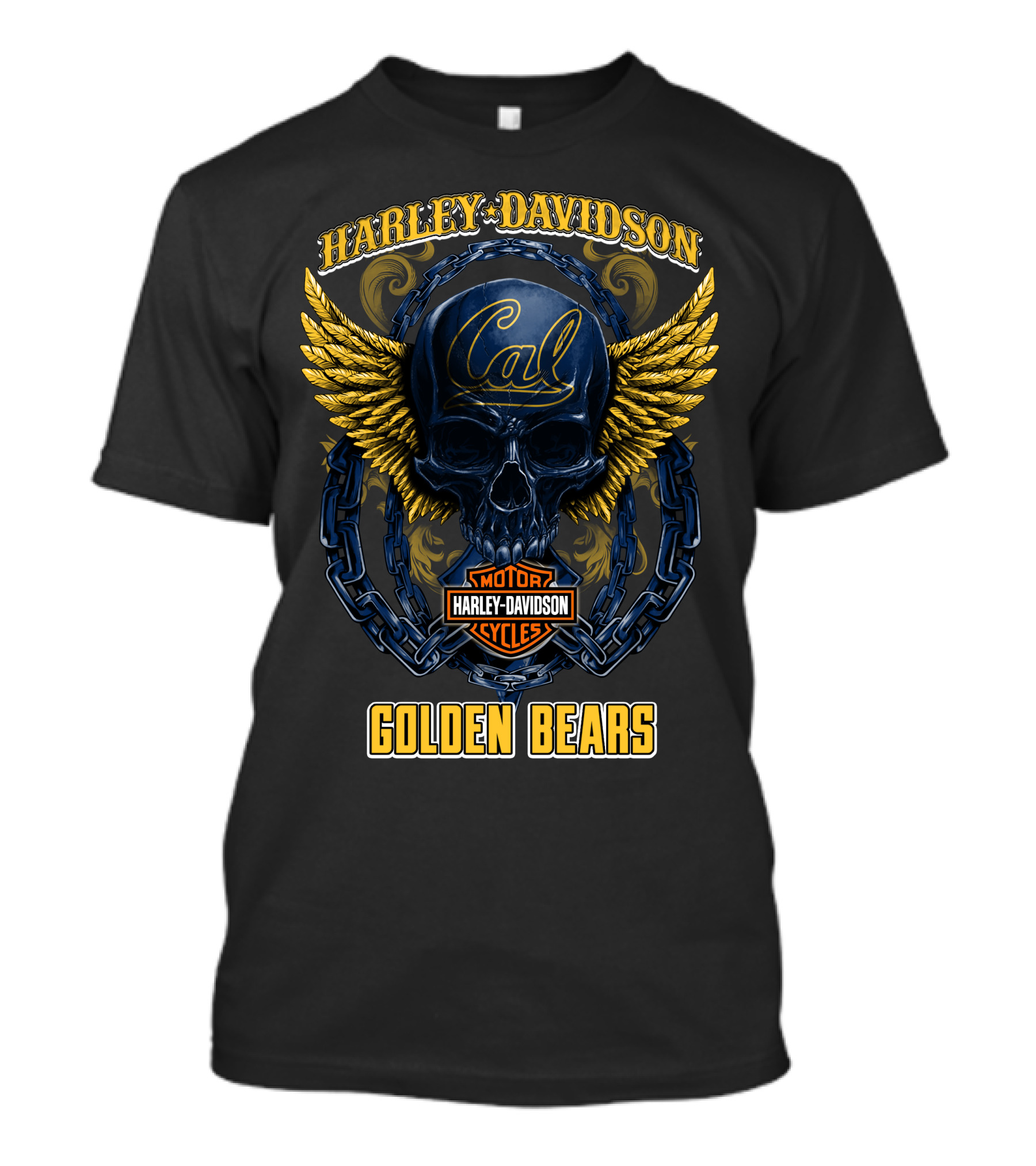 Harley Davidson Cal Motor Cycles Golden Bears T-Shirt