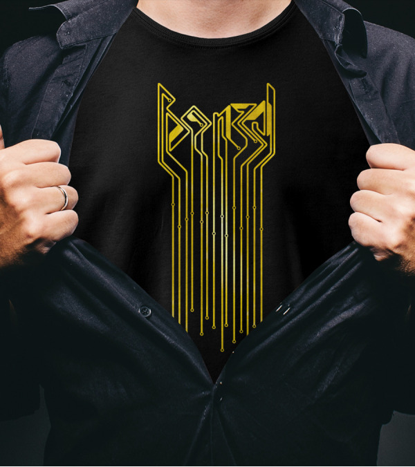 Bonzai Gold Phoenix Circuit Board T-Shirt
