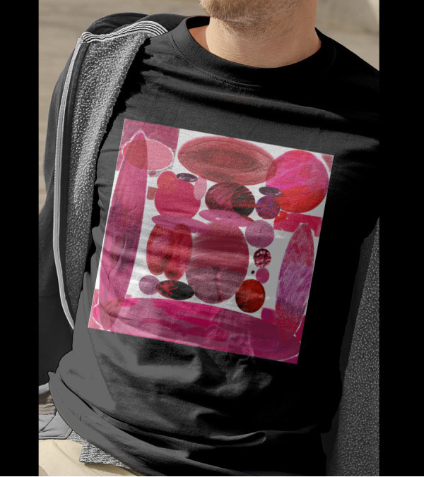 Abstract Red Circles And Spheres T-Shirt
