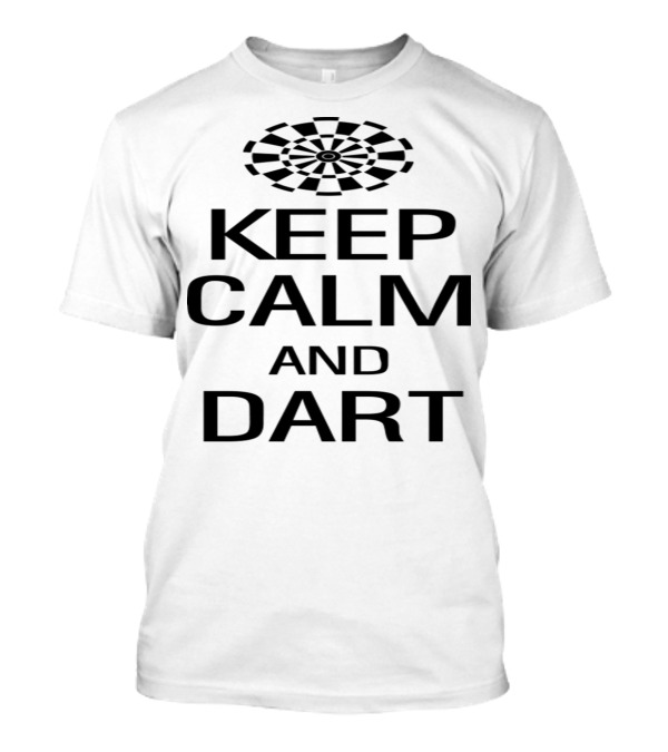 Keep Calm And Dart With Dartboard T-Shirt