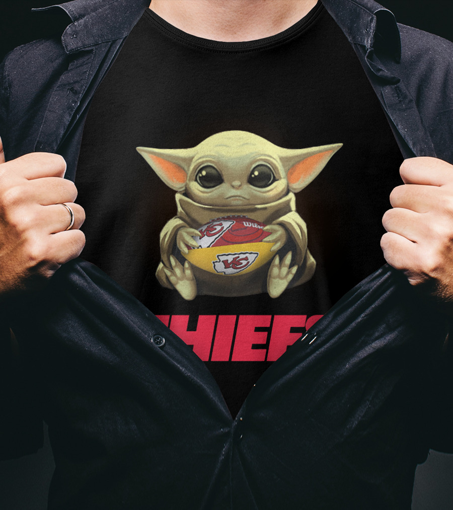 Yoda Baby Chiefs Football Fan Merchandise T-Shirt
