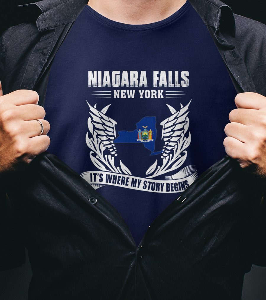 Niagara Falls New York It's Where My Story Begins T-Shirt