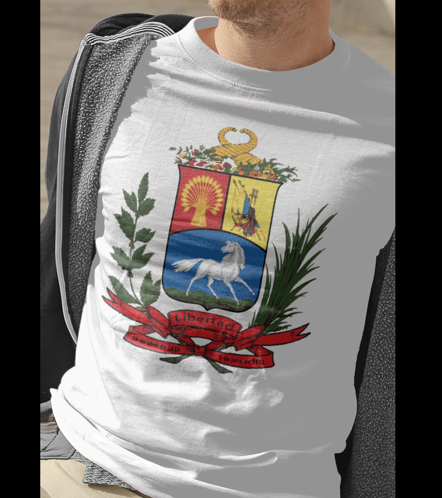ESCUDO ANTIGUO DE VENEZUELA LIBERTAD 19 DE ABRIL DE 1810 5 DE JULIO DE 1811 T-Shirt