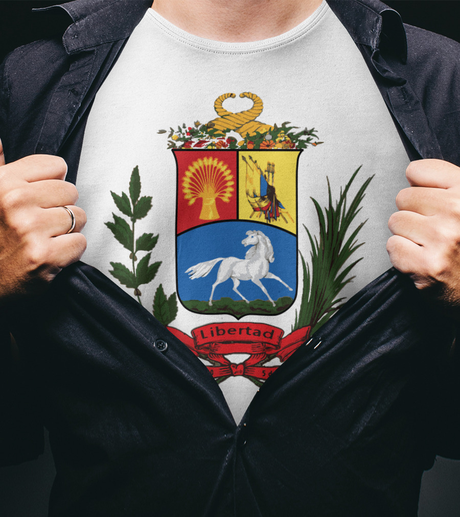 ESCUDO ANTIGUO DE VENEZUELA LIBERTAD 19 DE ABRIL DE 1810 5 DE JULIO DE 1811 T-Shirt