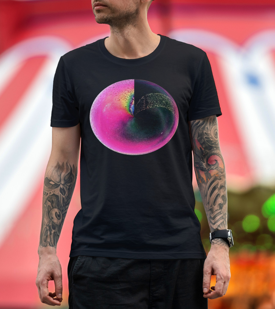 Almost Ohm Colorful Cosmic Fusion Sphere T-Shirt