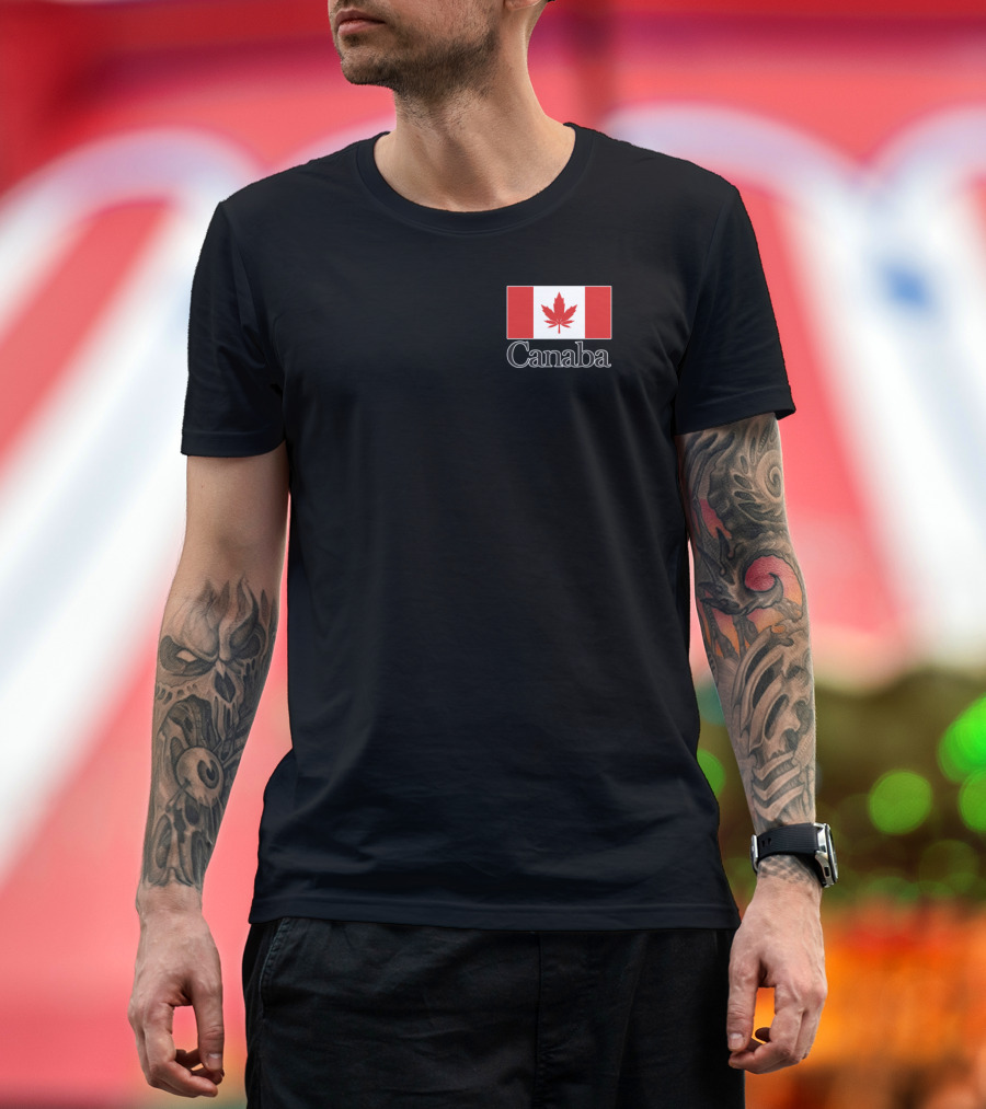 Canaba Style A Pocket Canadian Flag T-Shirt