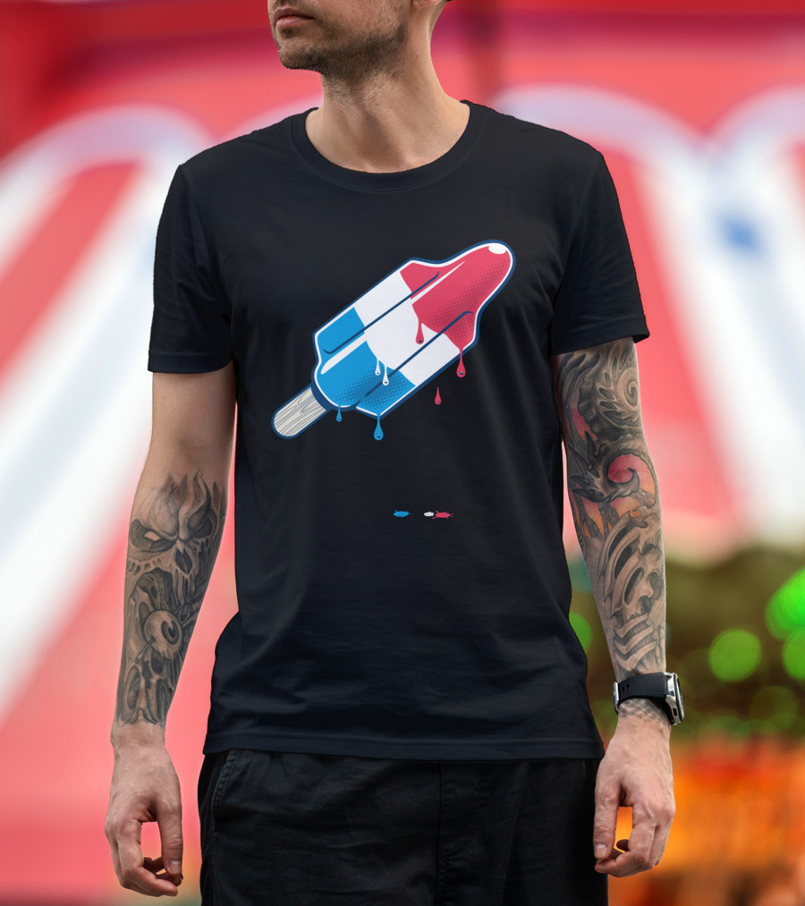 Rocket Pop Melting Ice Cream Drops T-Shirt