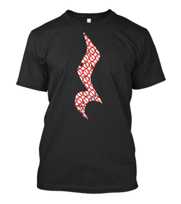 No Rest Grunge Red And White Repeated No T-Shirt