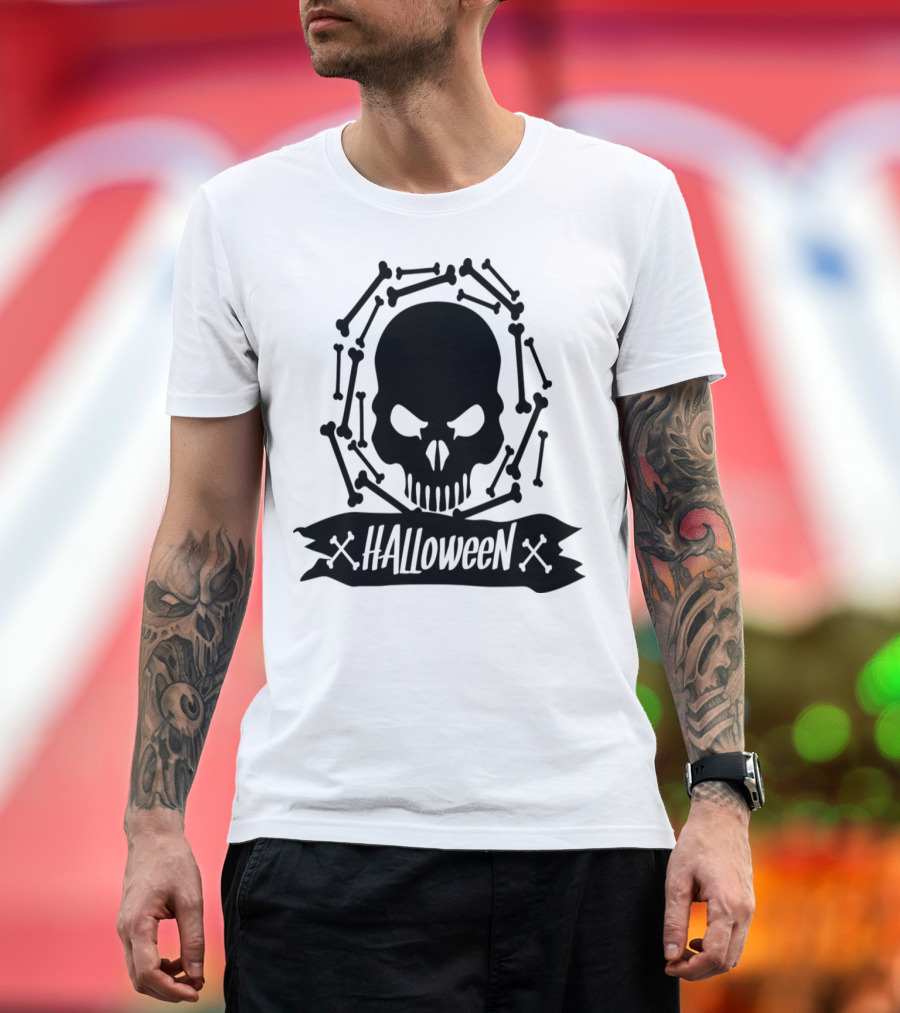 Halloween Skull Bones T-Shirt