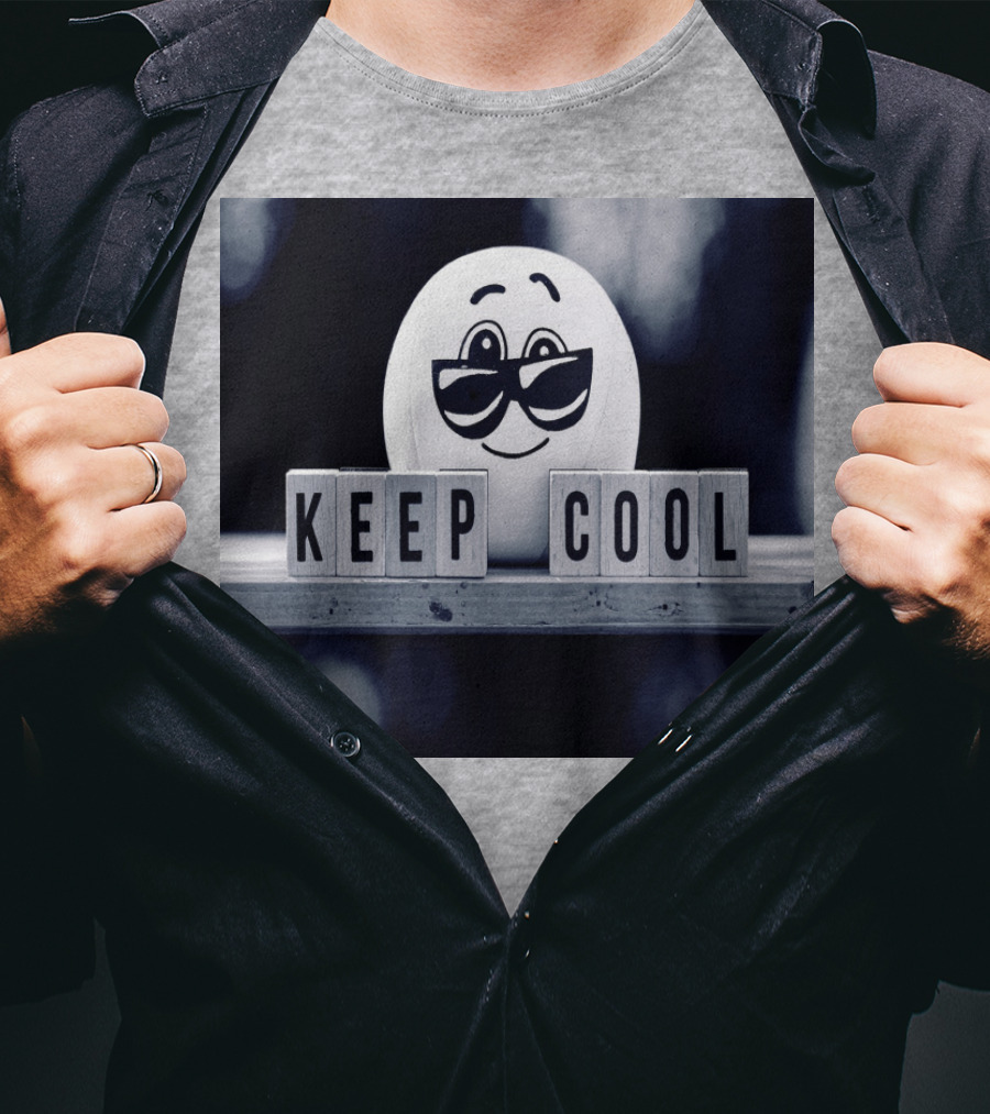 Keep Cool Emoji With Sunglasses T-Shirt