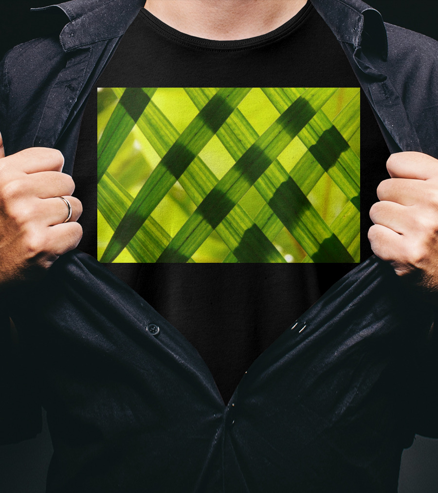 Green Reed Weaving T-Shirt