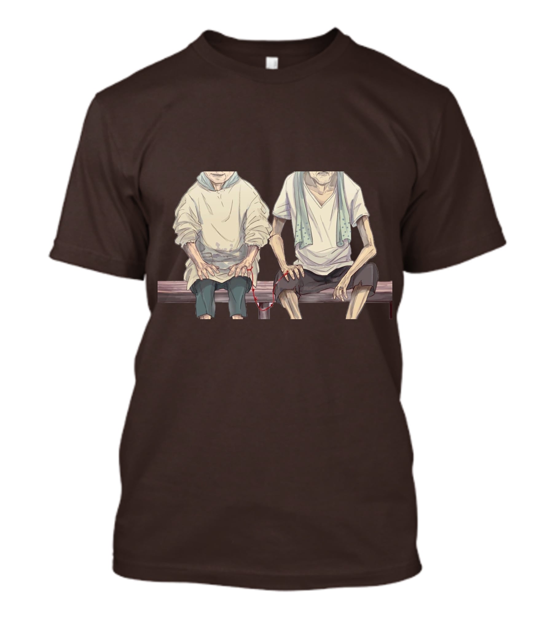 Grow Old With You Elderly Couple Sitting Together T-Shirt