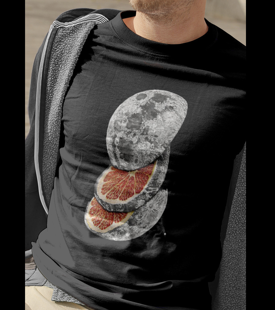 LEMON MOON Space Citrus Fusion With Blood Orange Layers T-Shirt