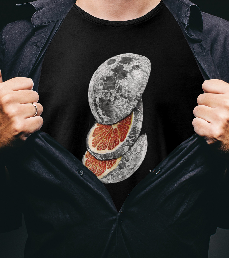 LEMON MOON Space Citrus Fusion With Blood Orange Layers T-Shirt