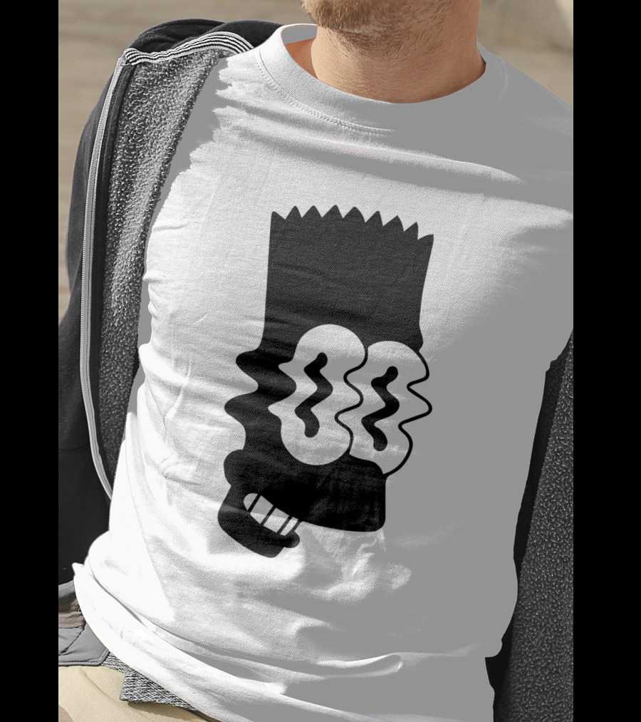 The Simpson Bart Face Wavy Eyes T-Shirt