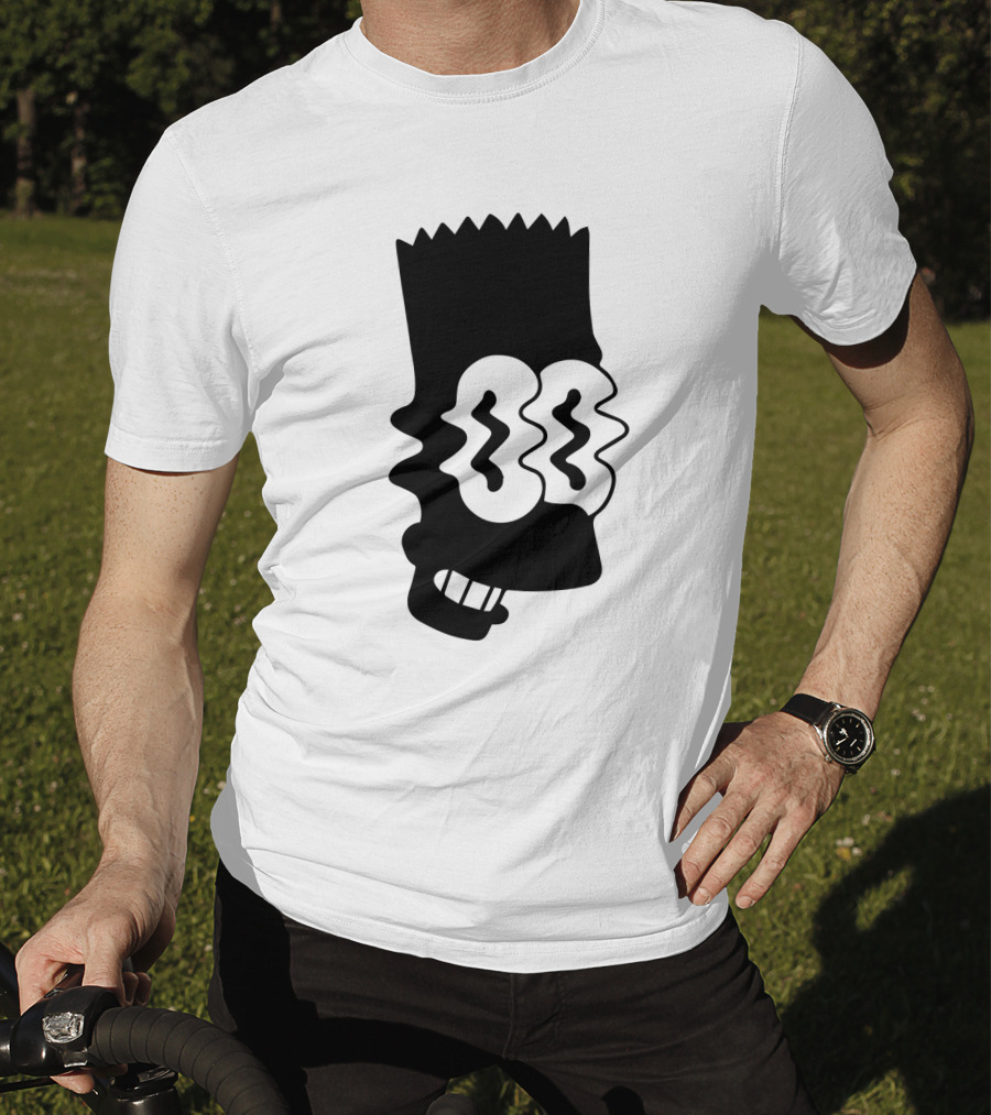The Simpson Bart Face Wavy Eyes T-Shirt
