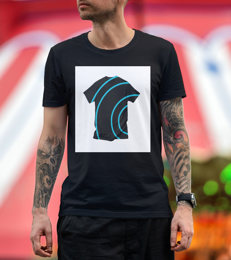 Black and Blue Circles T-Shirt