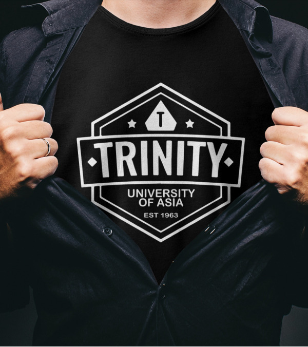 Trinity University Of Asia Est 1963 Badge Logo Teacher T-Shirt