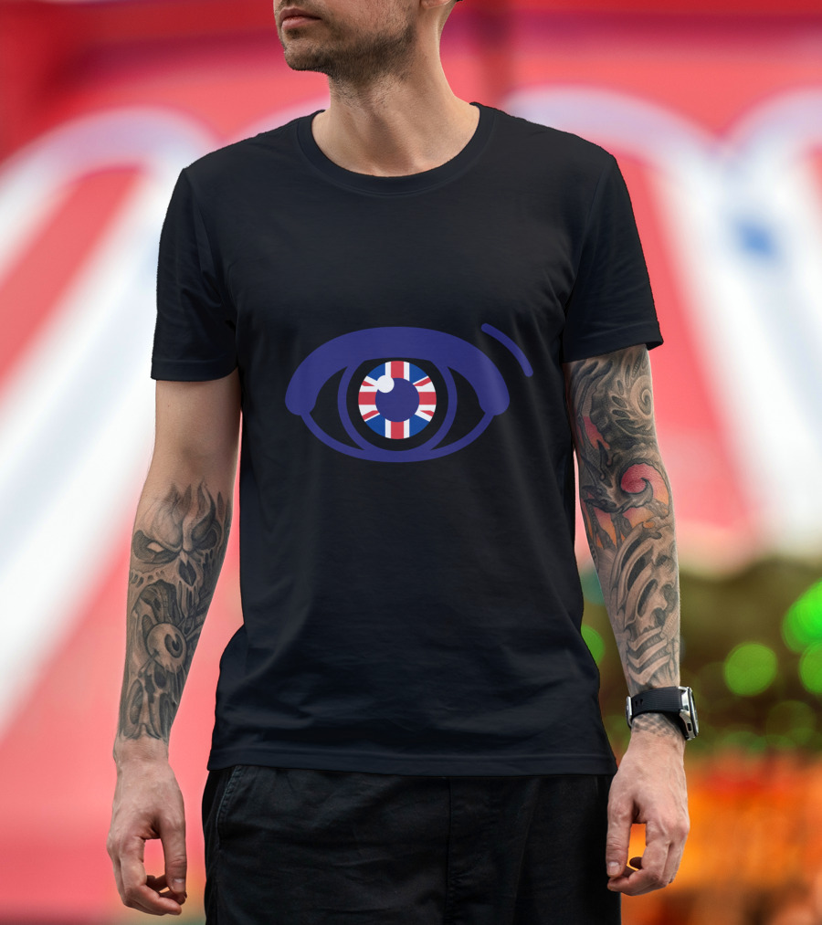 British Flag Eye Symbolism for British Eyes Only T-Shirt