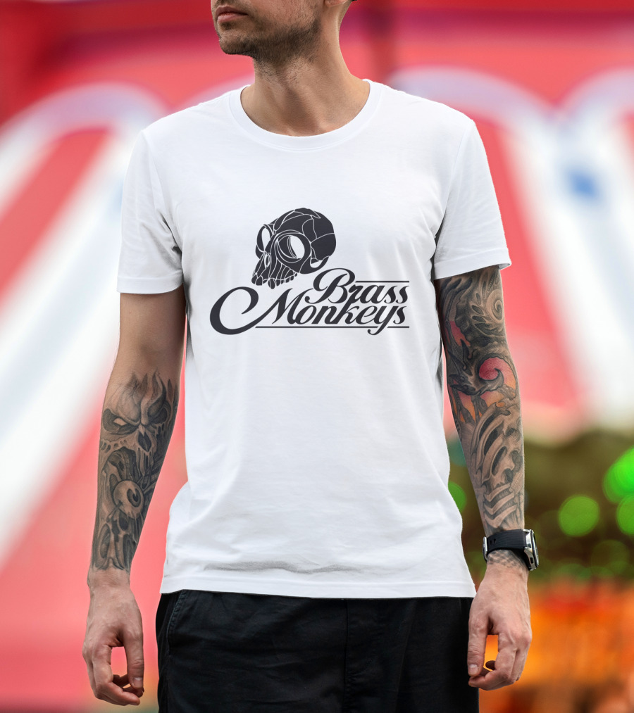 Brass Monkeys Skull OG Monochrome T-Shirt