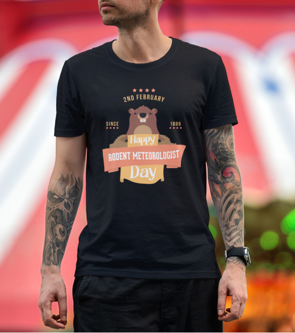Premium T-Shirt: Happy Groundhog Day Rodent Meteorologist Since 1886 February 2nd T-Shirt Happy Groundhog Day Rodent Meteorologist Since 1886 February 2nd T-Shirt