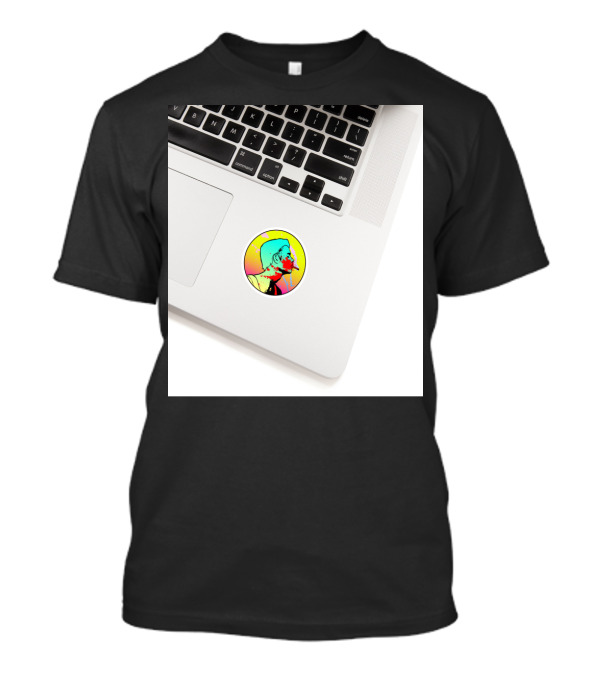 Rebel Without A Clue Colorful Pop Art Silhouette Icon Sticker T-Shirt