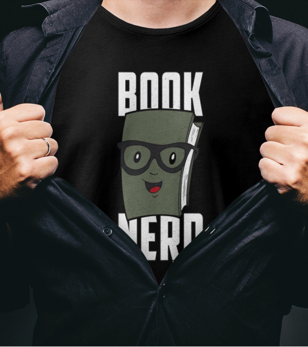 Book Nerd Funny Literature Pun With Glasses Reading Science T-Shirt