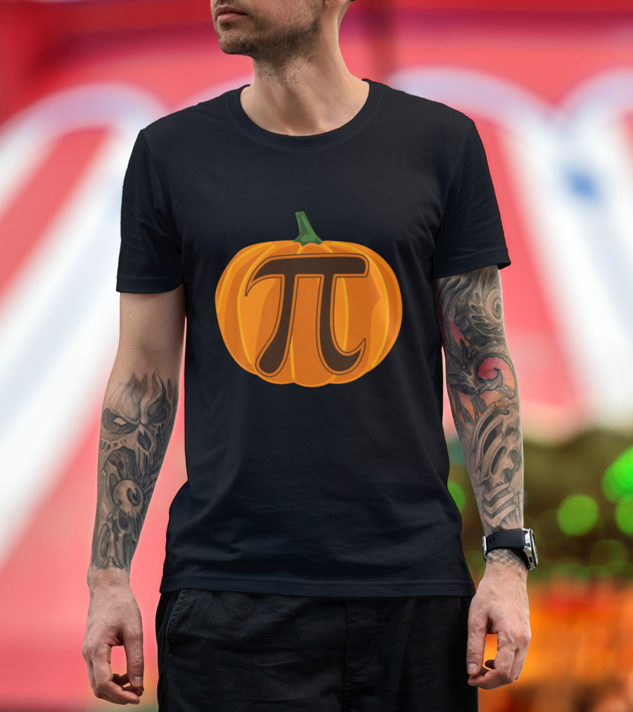 Pumpkin Pi Symbol Halloween Funny Geek Math Humor T-Shirt
