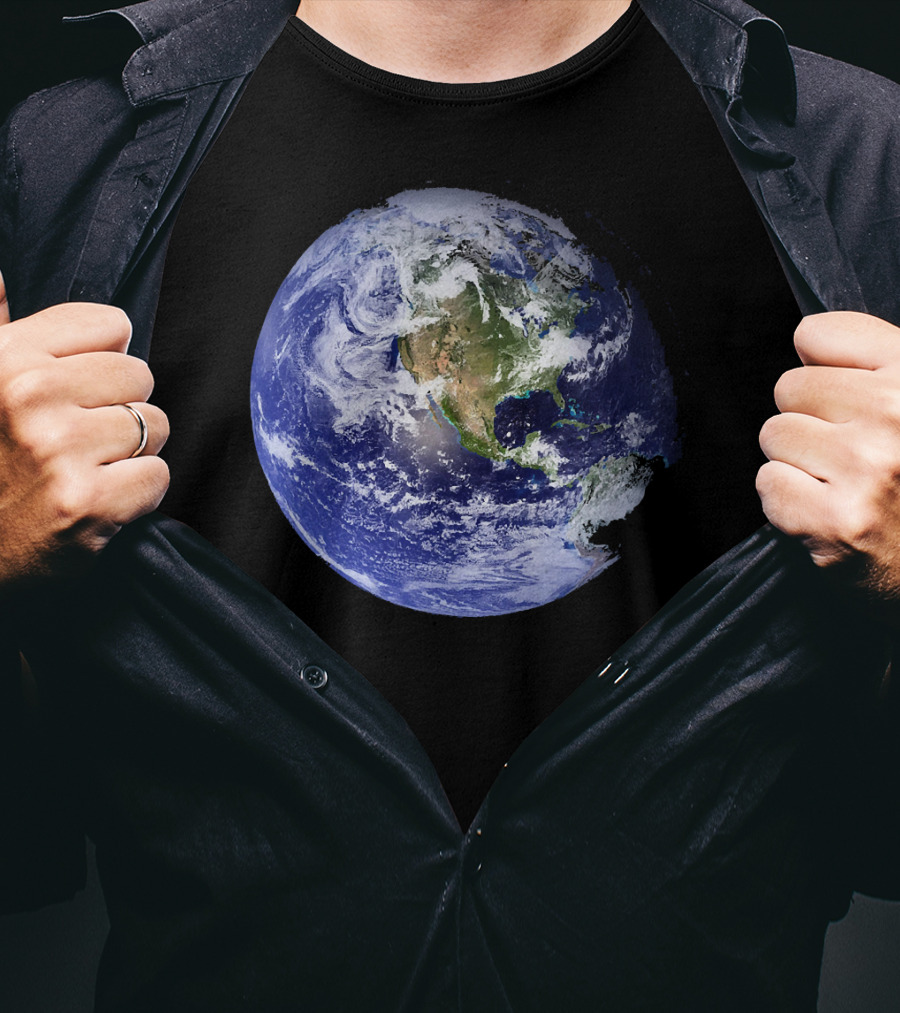 Earth Planet Our Home Image In The University T-Shirt