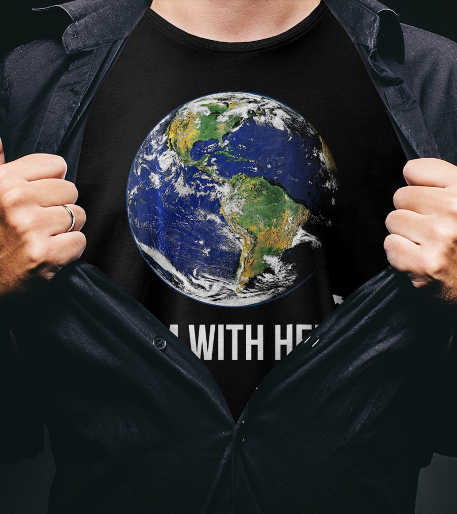 I'm With Her Earth Arrow T-Shirt