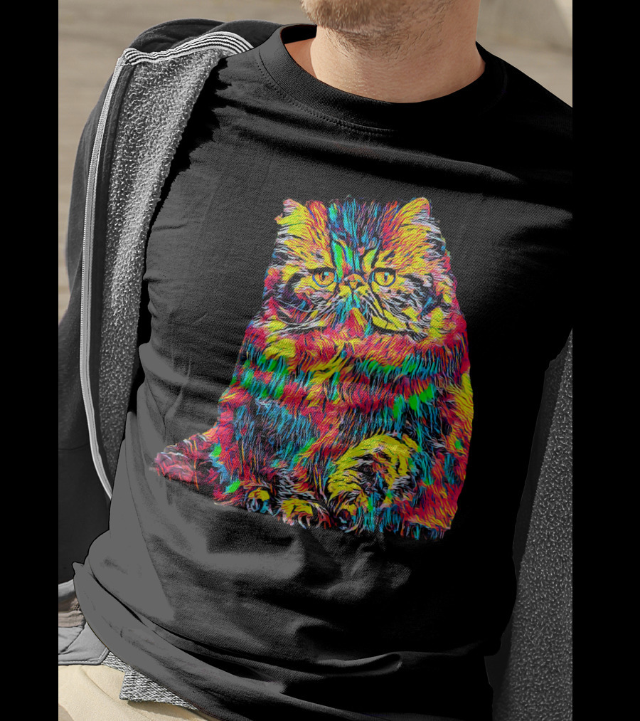 Testing Colorful Cat T-Shirt
