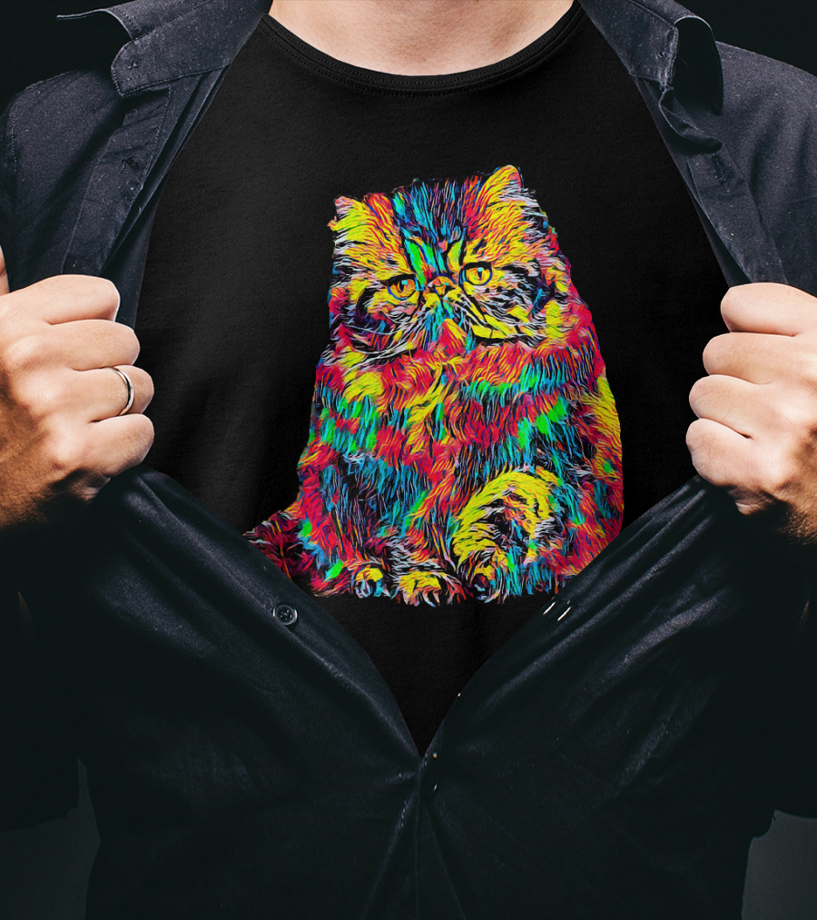 Testing Colorful Cat T-Shirt