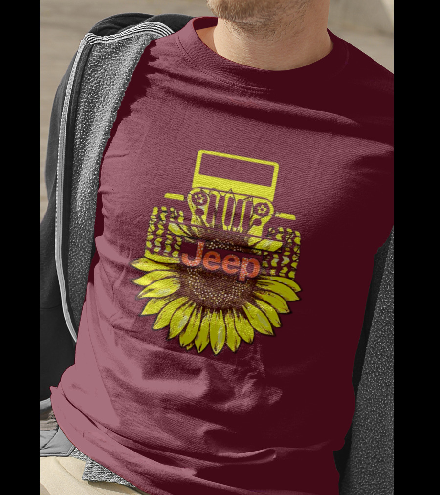 Jeep Sunflower Hot Sun Of Day T-Shirt