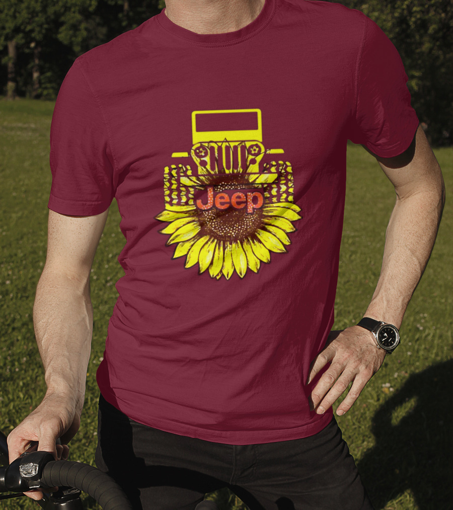 Jeep Sunflower Hot Sun Of Day T-Shirt