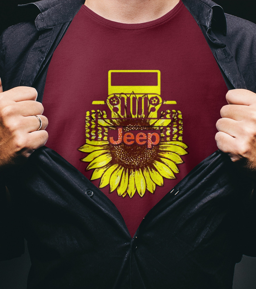 Jeep Sunflower Hot Sun Of Day T-Shirt