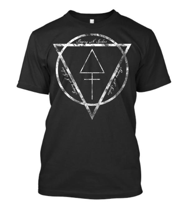 Sleeping With Spiders Alchemy Symbol In Triangular Circle T-Shirt